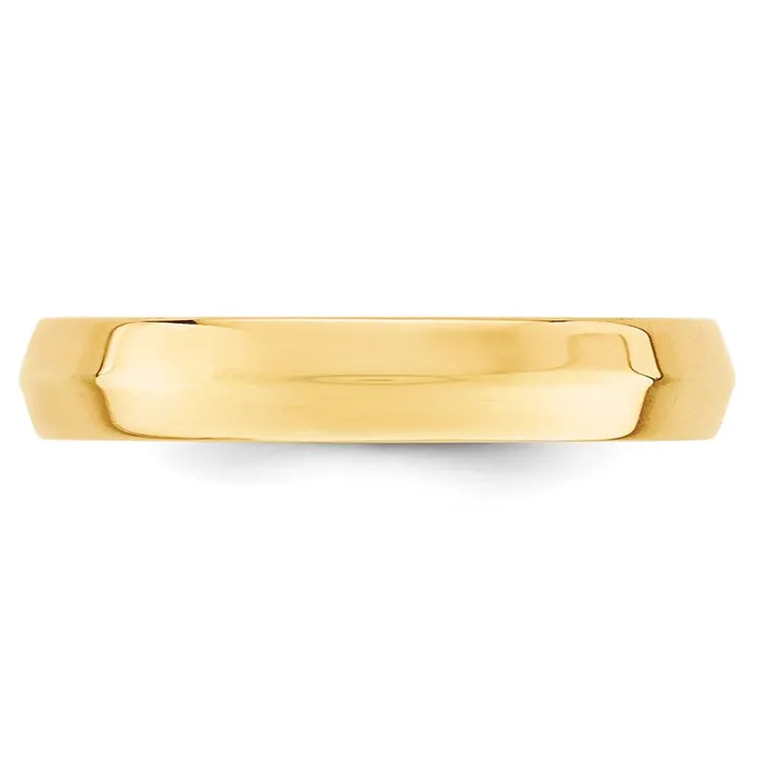 Goldia Rings Solid 18K Yellow Gold 4mm Knife Edge Comfort Fit MensWomens Wedding Band Ring Size 125 Goldia Rings Solid 18K Yellow Gold 4mm Knife Edge Comfort Fit MensWomens Wedding Band Ring Size 125