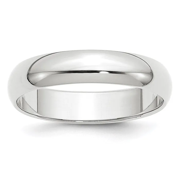 Goldia Rings Solid 18K Yellow Gold White Gold 5mm HalfRound MensWomens Wedding Band Ring Size 95 Goldia Rings Solid 18K Yellow Gold White Gold 5mm HalfRound MensWomens Wedding Band Ring Size 95