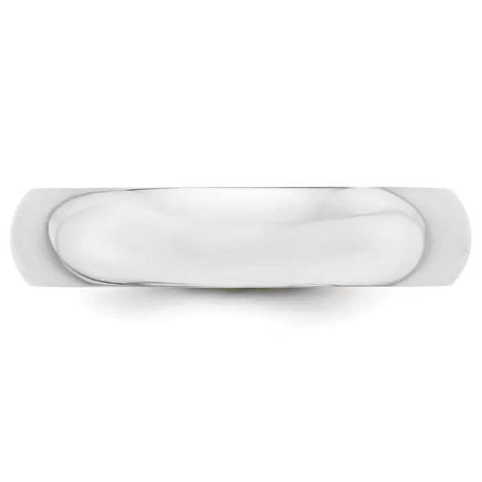Goldia Rings Solid 18K Yellow Gold White Gold 5mm HalfRound MensWomens Wedding Band Ring Size 95 Goldia Rings Solid 18K Yellow Gold White Gold 5mm HalfRound MensWomens Wedding Band Ring Size 95
