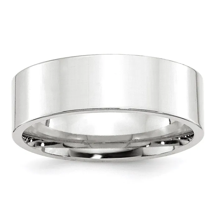 Goldia Solid 10K White Gold 7mm Standard Flat Comfort Fit MensWomens Wedding Band Ring Size 115 Rings Goldia Solid 10K White Gold 7mm Standard Flat Comfort Fit MensWomens Wedding Band Ring Size 115 Rings