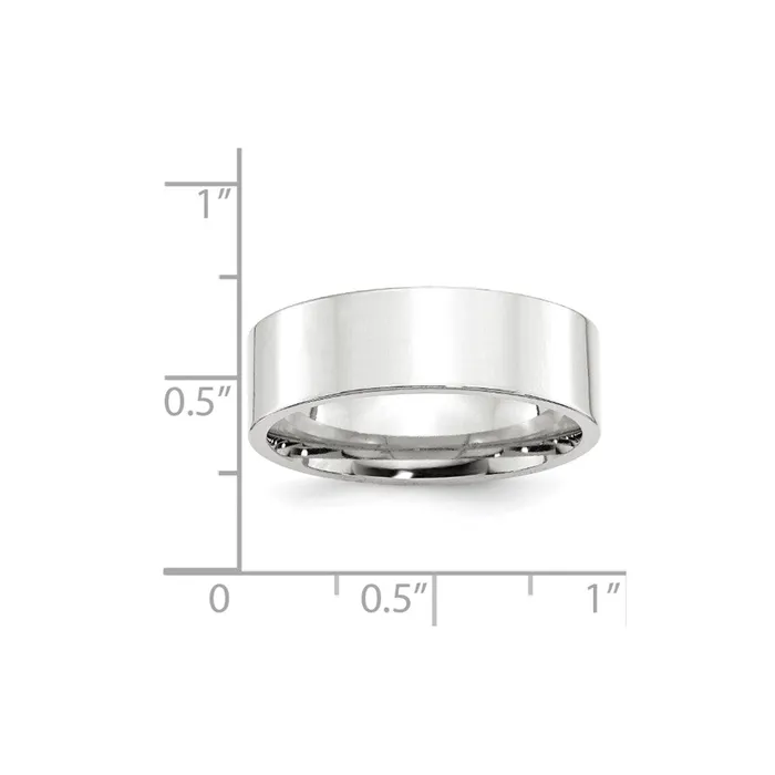 Goldia Solid 10K White Gold 7mm Standard Flat Comfort Fit MensWomens Wedding Band Ring Size 115 Rings Goldia Solid 10K White Gold 7mm Standard Flat Comfort Fit MensWomens Wedding Band Ring Size 115 Rings