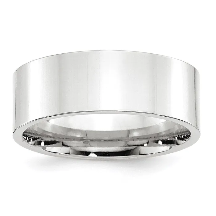 Goldia Solid 10K White Gold 8mm Standard Flat Comfort Fit MensWomens Wedding Band Ring Size 65 Rings Goldia Solid 10K White Gold 8mm Standard Flat Comfort Fit MensWomens Wedding Band Ring Size 65 Rings
