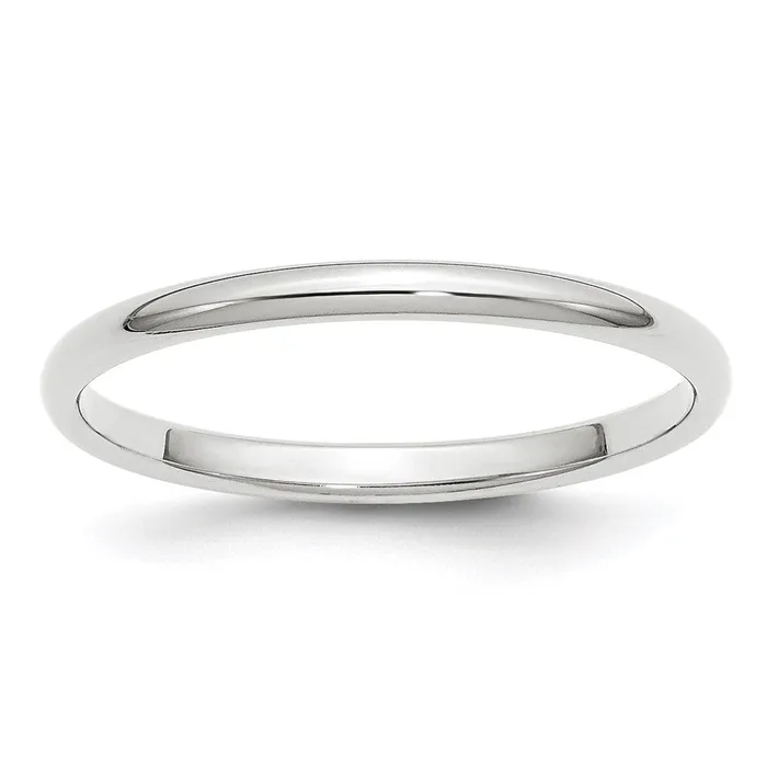 Goldia Solid 14K White Gold 2mm Half Round MensWomens Wedding Band Ring Size 10 Rings Goldia Solid 14K White Gold 2mm Half Round MensWomens Wedding Band Ring Size 10 Rings