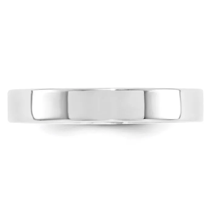 Goldia Solid 14K White Gold 4mm Standard Flat Comfort Fit MensWomens Wedding Band Ring Size 4 Rings Goldia Solid 14K White Gold 4mm Standard Flat Comfort Fit MensWomens Wedding Band Ring Size 4 Rings