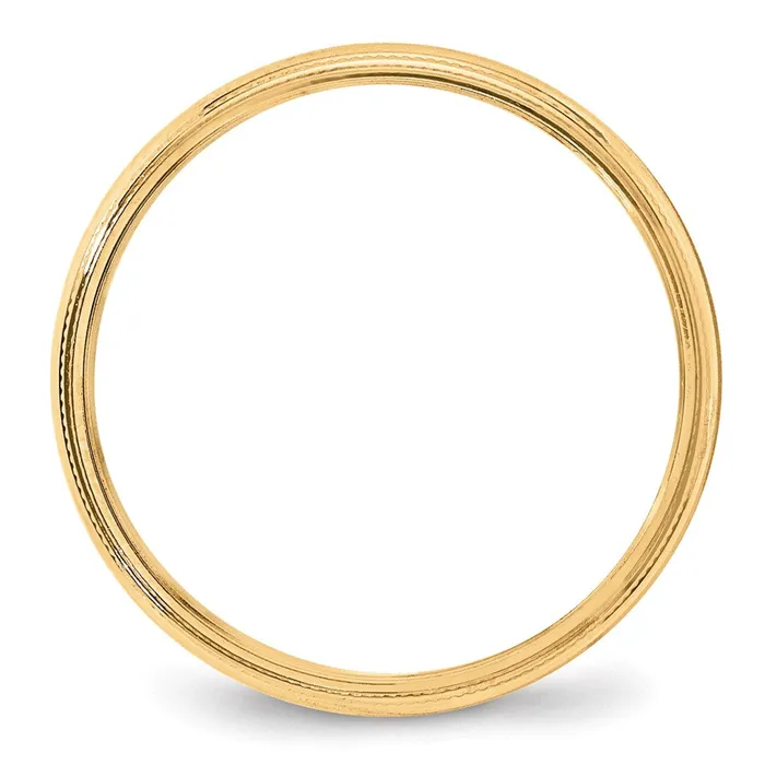 Goldia Solid 18K Yellow Gold 4mm Milgrain Half Round MensWomens Wedding Band Ring Size 13 Rings Goldia Solid 18K Yellow Gold 4mm Milgrain Half Round MensWomens Wedding Band Ring Size 13 Rings
