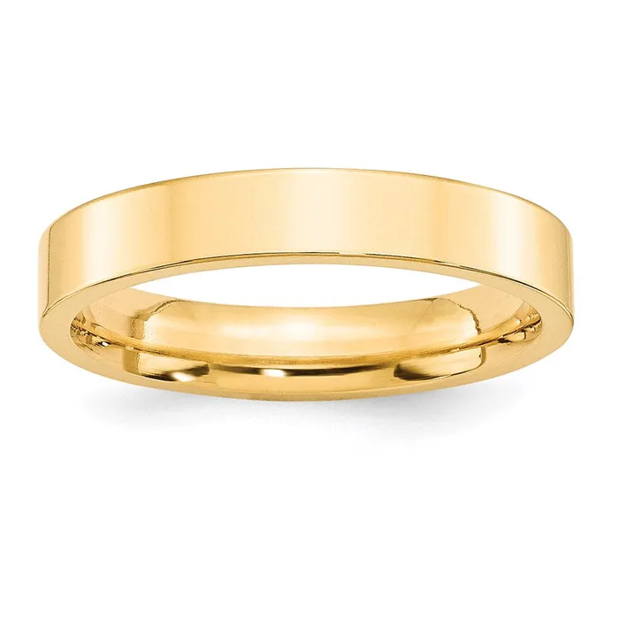 Goldia Solid 18K Yellow Gold 4mm Standard Flat Comfort Fit MensWomens Wedding Band Ring Size 4 Rings Goldia Solid 18K Yellow Gold 4mm Standard Flat Comfort Fit MensWomens Wedding Band Ring Size 4 Rings