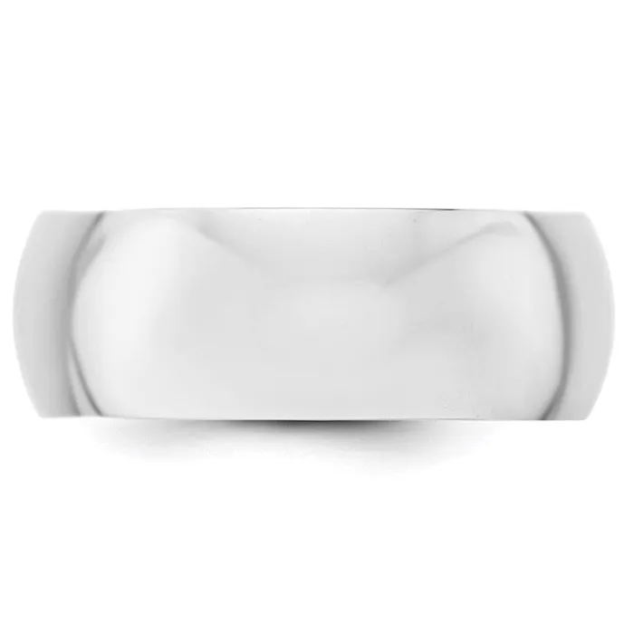 Goldia Solid 18K Yellow Gold White Gold 8mm HalfRound MensWomens Wedding Band Ring Size 45 Rings Goldia Solid 18K Yellow Gold White Gold 8mm HalfRound MensWomens Wedding Band Ring Size 45 Rings
