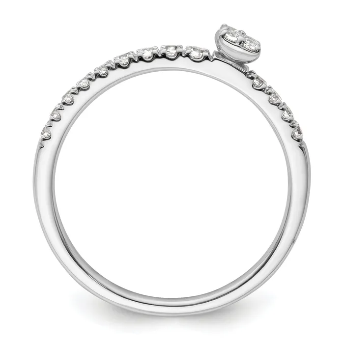 Goldia Two Promises 14k White Gold 14 Ct Lab Grown Diamond VSSI G Promise Band Ring Rings