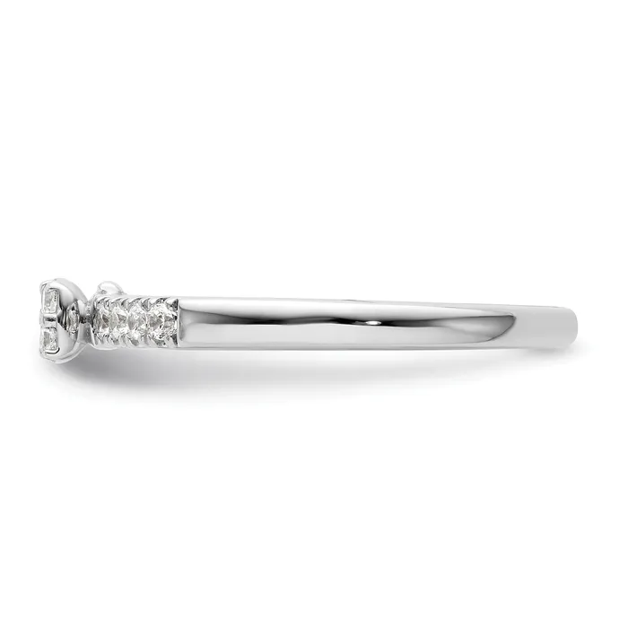 Goldia Two Promises 14k White Gold 14 Ct Lab Grown Diamond VSSI G Promise Band Ring Rings