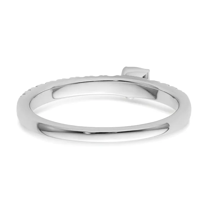 Goldia Two Promises 14k White Gold 14 Ct Lab Grown Diamond VSSI G Promise Band Ring Rings