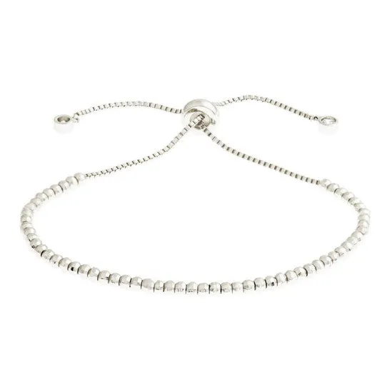 JMS always Bracelets Original Elegant Confetti Womens 18K White Gold Plated CZ Simulated Diamond Adjustable Bolo Beaded Bracelet JMS always Bracelets Original Elegant Confetti Womens 18K White Gold Plated CZ Simulated Diamond Adjustable Bolo Beaded Bracelet