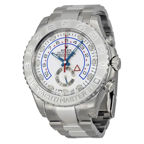JMS always Bracelets Original Rolex YachtMaster II White Dial 18K White Gold Oyster Bracelet Automatic Mens Watch 116689WAO JMS always Bracelets Original Rolex YachtMaster II White Dial 18K White Gold Oyster Bracelet Automatic Mens Watch 116689WAO