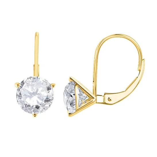 JMS always Earrings Original Maulijewels 150 Carat Natural White Diamond HI I1I2 Martini Leverback Earrings For Women In 14K Solid Yellow Gold JMS always Earrings Original Maulijewels 150 Carat Natural White Diamond HI I1I2 Martini Leverback Earrings For Women In 14K Solid Yellow Gold