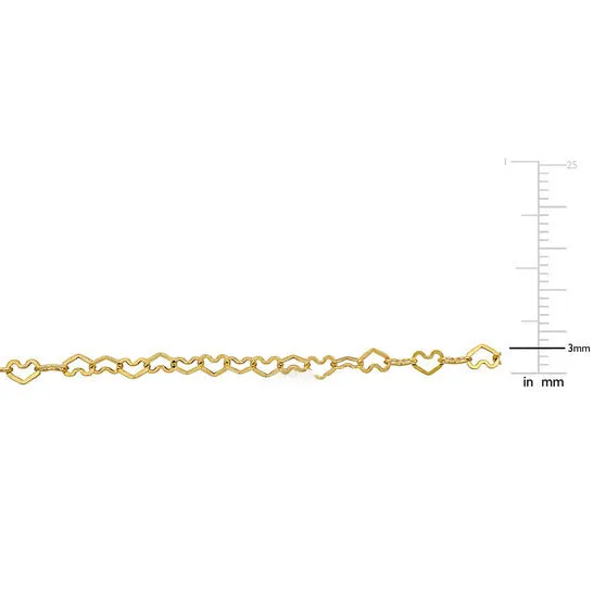 JMS always Necklaces Original Amour 3mm Heart Link Necklace in 14k Yellow Gold 16 in JMS always Necklaces Original Amour 3mm Heart Link Necklace in 14k Yellow Gold 16 in