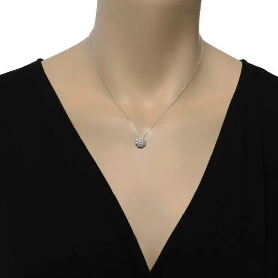 JMS always Necklaces Original Bliss 18K White Gold Diamond Flower Pendant Necklace 20089424 JMS always Necklaces Original Bliss 18K White Gold Diamond Flower Pendant Necklace 20089424