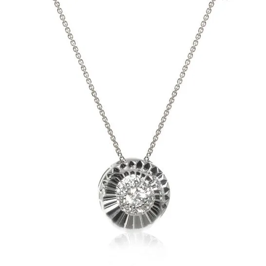 JMS always Necklaces Original Bliss Daisy 18K White Gold Diamond Pave Pendant Necklace 20070940 JMS always Necklaces Original Bliss Daisy 18K White Gold Diamond Pave Pendant Necklace 20070940