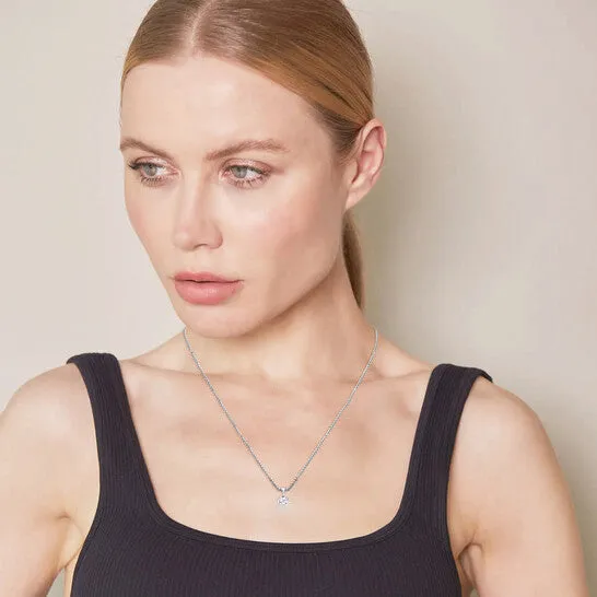JMS always Necklaces Original Brilliant Diamond 100 Carat 14K White Gold 4 Prong Set Roundcut Lab Grown Diamond Solitaire Stud Pendant Necklace J VSSI JMS always Necklaces Original Brilliant Diamond 100 Carat 14K White Gold 4 Prong Set Roundcut Lab Grown Diamond Solitaire Stud Pendant Necklace J VSSI