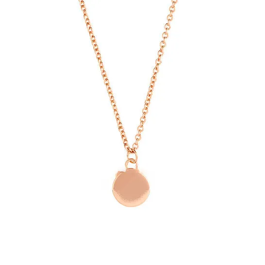 JMS always Necklaces Original Elegant Confetti Womens 18K Rose Gold Plated Circle Pendant Layering Necklace JMS always Necklaces Original Elegant Confetti Womens 18K Rose Gold Plated Circle Pendant Layering Necklace