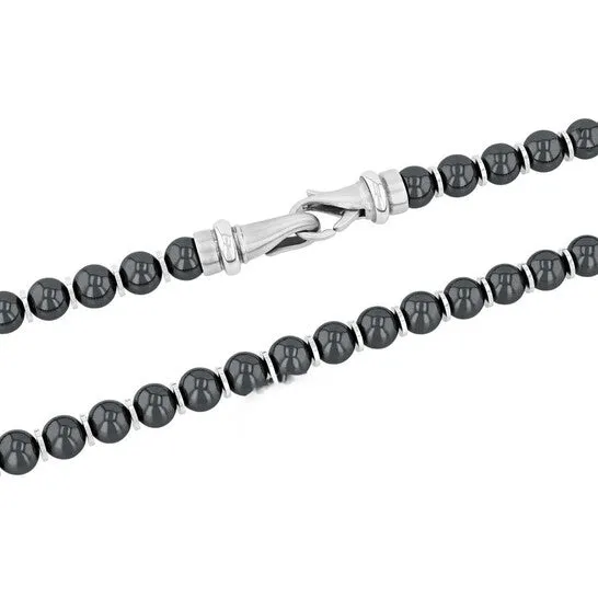 JMS always Necklaces Original Robert Alton Stainless Steel Hematite 20 Inch Bead Necklace JMS always Necklaces Original Robert Alton Stainless Steel Hematite 20 Inch Bead Necklace