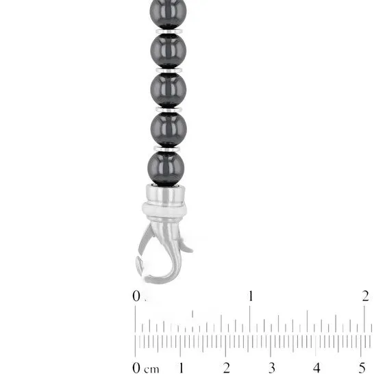 JMS always Necklaces Original Robert Alton Stainless Steel Hematite 20 Inch Bead Necklace JMS always Necklaces Original Robert Alton Stainless Steel Hematite 20 Inch Bead Necklace