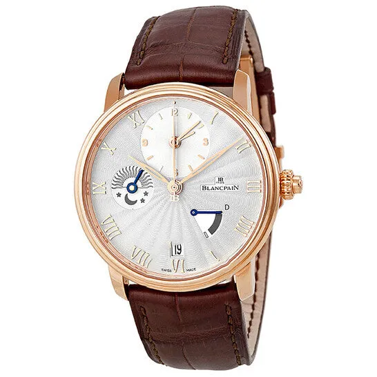 JMS always Original Blancpain Villeret Opaline Dial 18kt Rose Gold Brown Leather Mens Watch 6665364255B Watches JMS always Original Blancpain Villeret Opaline Dial 18kt Rose Gold Brown Leather Mens Watch 6665364255B Watches