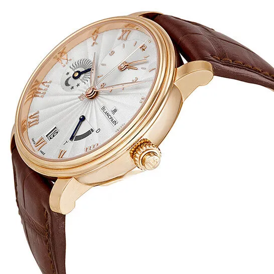 JMS always Original Blancpain Villeret Opaline Dial 18kt Rose Gold Brown Leather Mens Watch 6665364255B Watches JMS always Original Blancpain Villeret Opaline Dial 18kt Rose Gold Brown Leather Mens Watch 6665364255B Watches