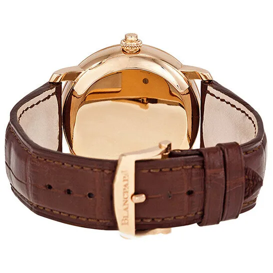 JMS always Original Blancpain Villeret Opaline Dial 18kt Rose Gold Brown Leather Mens Watch 6665364255B Watches JMS always Original Blancpain Villeret Opaline Dial 18kt Rose Gold Brown Leather Mens Watch 6665364255B Watches