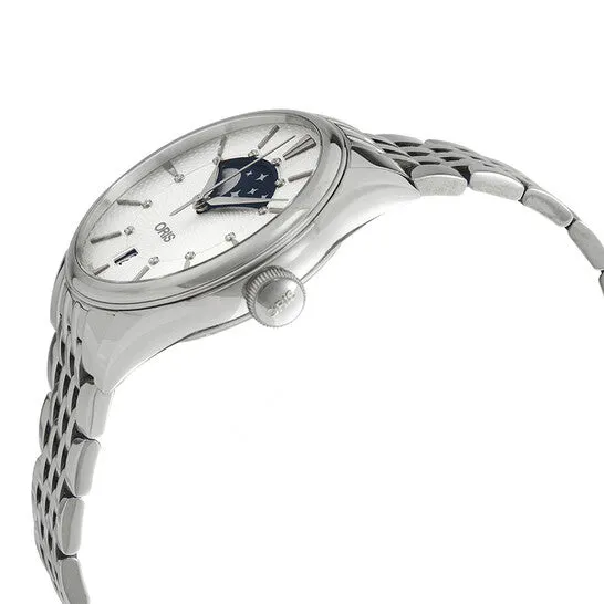 JMS always Original Oris Artelier Grande Lune Silver Diamond Dial Ladies Watch 01 763 7723 405107 8 18 79 Watches JMS always Original Oris Artelier Grande Lune Silver Diamond Dial Ladies Watch 01 763 7723 405107 8 18 79 Watches