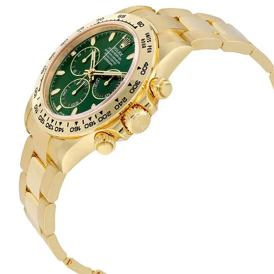 JMS always PreStyled Sets Original Rolex Cosmograph Daytona Green Dial 18K Yellow Gold Oyster Mens Watch 116508GRSO JMS always PreStyled Sets Original Rolex Cosmograph Daytona Green Dial 18K Yellow Gold Oyster Mens Watch 116508GRSO