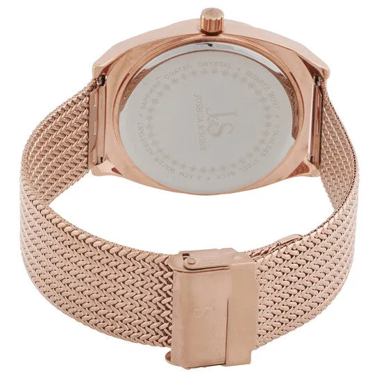 JMS always Rings Original Joshua and Sons Quartz Black Dial Rose Goldtone Mens Watch JX124RG JMS always Rings Original Joshua and Sons Quartz Black Dial Rose Goldtone Mens Watch JX124RG