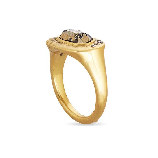 JMS always Rings Original Kendra Scott Anna Vintage Gold Plated Brass and Black Pyrite Ring Sz 6 4217717784 JMS always Rings Original Kendra Scott Anna Vintage Gold Plated Brass and Black Pyrite Ring Sz 6 4217717784