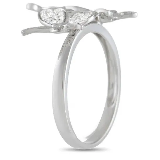 JMS always Rings Original LB Exclusive 14K White Gold 030ct Diamond Butterfly Ring JMS always Rings Original LB Exclusive 14K White Gold 030ct Diamond Butterfly Ring