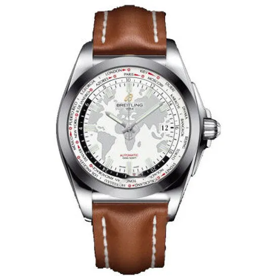 JMS always Watches Original Breitling Galactic Unitime Antarctica White Dial Light Brown Leather Automatic Mens Watch WB3510U0A777BRLT JMS always Watches Original Breitling Galactic Unitime Antarctica White Dial Light Brown Leather Automatic Mens Watch WB3510U0A777BRLT