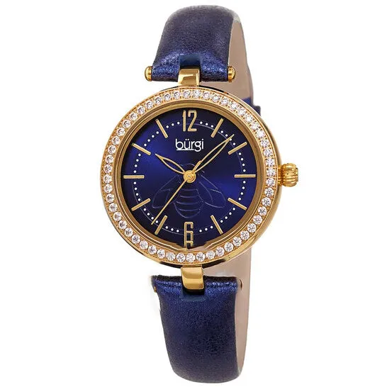 JMS always Watches Original Burgi Crystal Blue Dial Ladies Watch BUR235BU JMS always Watches Original Burgi Crystal Blue Dial Ladies Watch BUR235BU