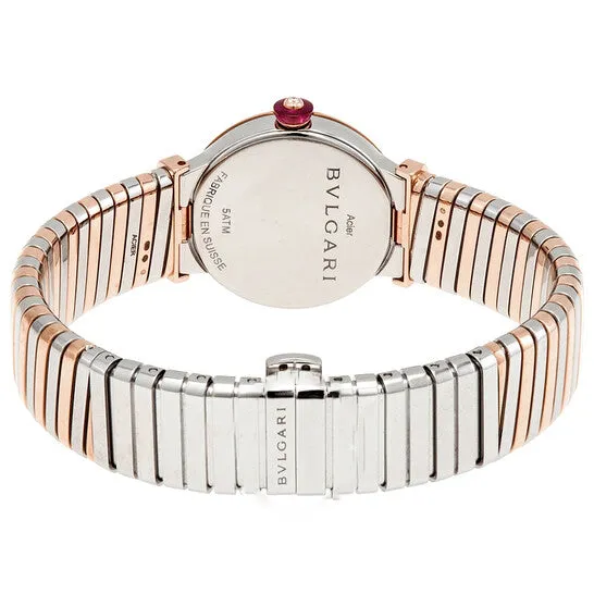 JMS always Watches Original Bvlgari LVCEA Tubogas Quartz Diamond White Mother of Pearl Dial Ladies Watch 102952 JMS always Watches Original Bvlgari LVCEA Tubogas Quartz Diamond White Mother of Pearl Dial Ladies Watch 102952