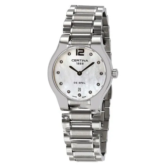 JMS always Watches Original Certina DS Spel Lady Round Quartz Diamond Mother of Pearl Dial Ladies Watch C0122091111600 JMS always Watches Original Certina DS Spel Lady Round Quartz Diamond Mother of Pearl Dial Ladies Watch C0122091111600