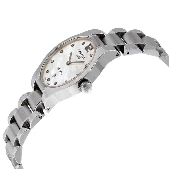JMS always Watches Original Certina DS Spel Lady Round Quartz Diamond Mother of Pearl Dial Ladies Watch C0122091111600 JMS always Watches Original Certina DS Spel Lady Round Quartz Diamond Mother of Pearl Dial Ladies Watch C0122091111600