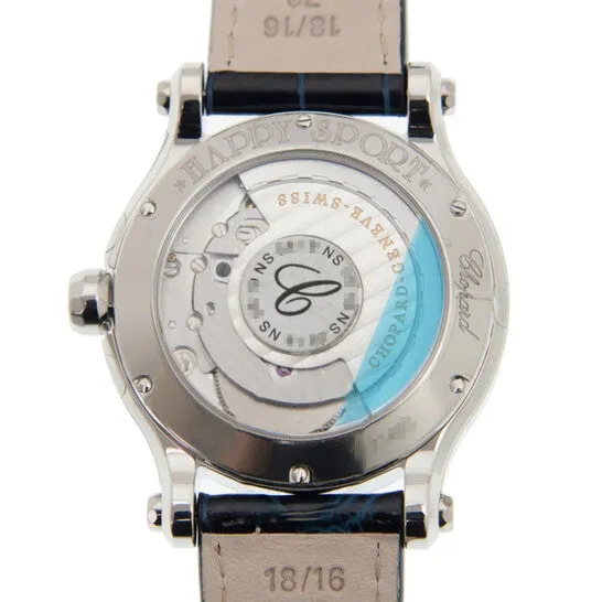 JMS always Watches Original Chopard Happy Sport Automatic Diamond Blue Dial Ladies Watch 2785593006 JMS always Watches Original Chopard Happy Sport Automatic Diamond Blue Dial Ladies Watch 2785593006