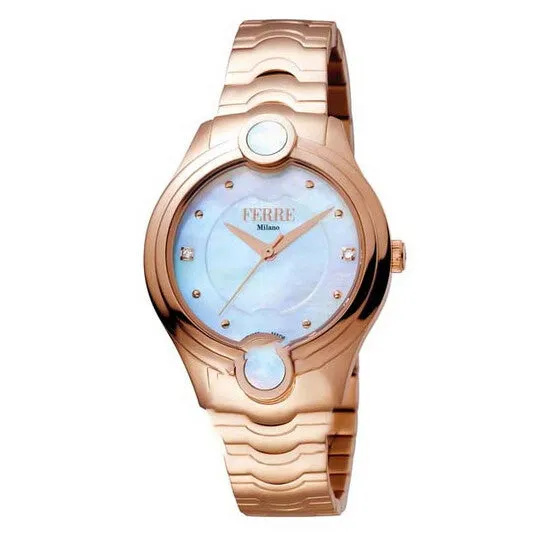 JMS always Watches Original Ferre Milano White Mother of Pearl Dial Ladies Watch FM1L083M0051 JMS always Watches Original Ferre Milano White Mother of Pearl Dial Ladies Watch FM1L083M0051