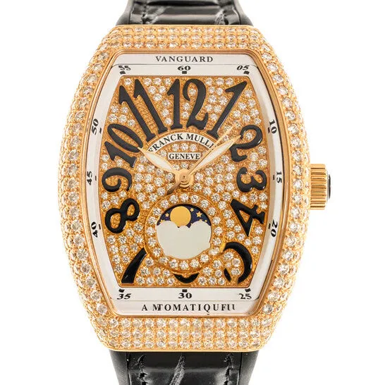 JMS always Watches Original Franck Muller Vanguard Automatic Diamond White Dial Unisex Watch V32SCATFOLDCD5NNR JMS always Watches Original Franck Muller Vanguard Automatic Diamond White Dial Unisex Watch V32SCATFOLDCD5NNR