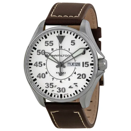 JMS always Watches Original Hamilton Khaki Pilot Brown Leather Mens Watch H64611555 JMS always Watches Original Hamilton Khaki Pilot Brown Leather Mens Watch H64611555
