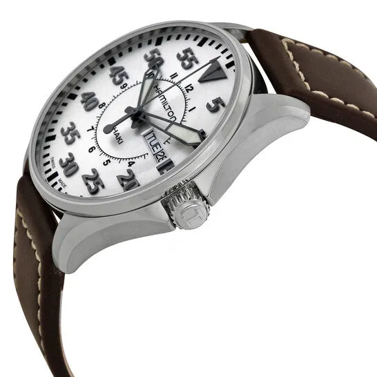 JMS always Watches Original Hamilton Khaki Pilot Brown Leather Mens Watch H64611555 JMS always Watches Original Hamilton Khaki Pilot Brown Leather Mens Watch H64611555
