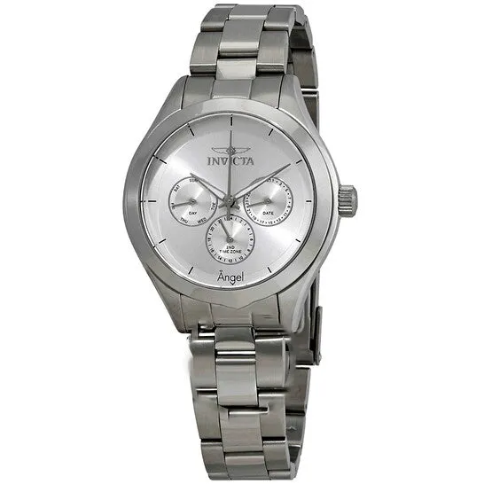 JMS always Watches Original Invicta Angel MultiFunction Silver Dial Ladies Watch 12465 JMS always Watches Original Invicta Angel MultiFunction Silver Dial Ladies Watch 12465