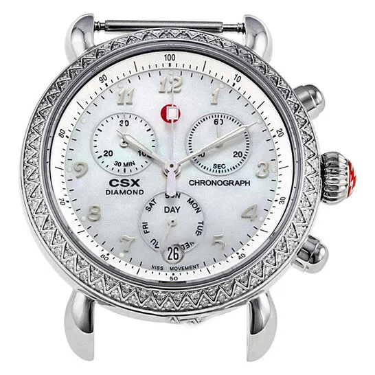 JMS always Watches Original Michele CSX Chronograph Diamond Bezel Ladies Watch 03M01A1025 JMS always Watches Original Michele CSX Chronograph Diamond Bezel Ladies Watch 03M01A1025