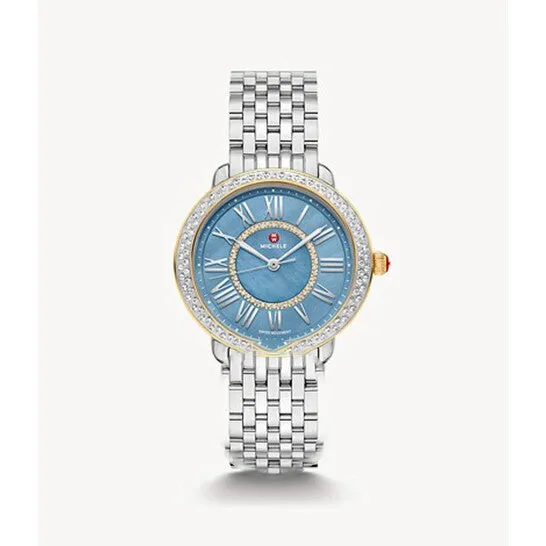 JMS always Watches Original Michele Serein Quartz Diamond Blue Dial Ladies Watch MWW21B000156 JMS always Watches Original Michele Serein Quartz Diamond Blue Dial Ladies Watch MWW21B000156