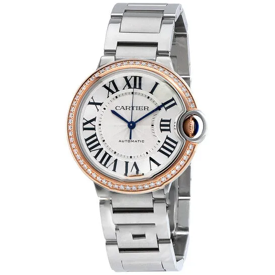 JMS always Watches Original Preowned Cartier Ballon Bleu de Cartier Diamond Silver Dial Ladies Watch WE902081 JMS always Watches Original Preowned Cartier Ballon Bleu de Cartier Diamond Silver Dial Ladies Watch WE902081