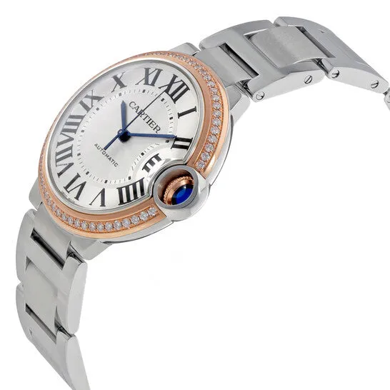 JMS always Watches Original Preowned Cartier Ballon Bleu de Cartier Diamond Silver Dial Ladies Watch WE902081 JMS always Watches Original Preowned Cartier Ballon Bleu de Cartier Diamond Silver Dial Ladies Watch WE902081