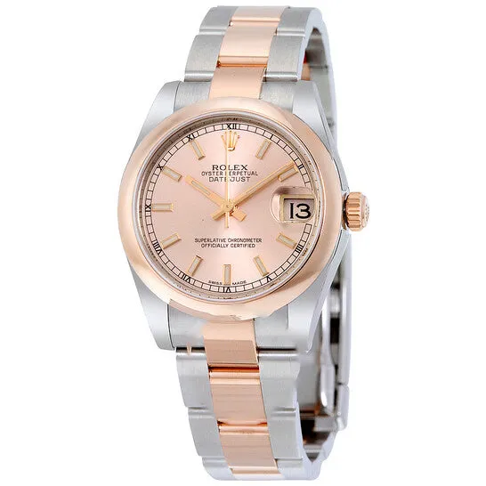 JMS always Watches Original Rolex Datejust 31 Pink Dial Automatic Ladies 18 Carat Everose Gold Oyster Watch 178241PKSO JMS always Watches Original Rolex Datejust 31 Pink Dial Automatic Ladies 18 Carat Everose Gold Oyster Watch 178241PKSO