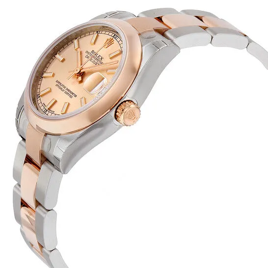 JMS always Watches Original Rolex Datejust 31 Pink Dial Automatic Ladies 18 Carat Everose Gold Oyster Watch 178241PKSO JMS always Watches Original Rolex Datejust 31 Pink Dial Automatic Ladies 18 Carat Everose Gold Oyster Watch 178241PKSO