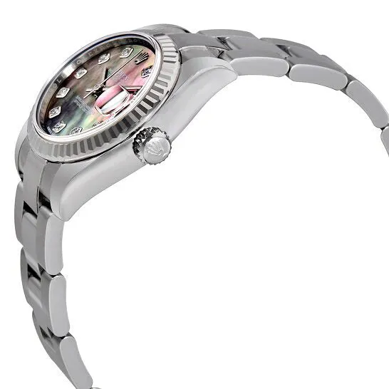 JMS always Watches Original Rolex Lady Datejust Black Mother of Pearl Diamond Automatic Watch 179174BMDO JMS always Watches Original Rolex Lady Datejust Black Mother of Pearl Diamond Automatic Watch 179174BMDO